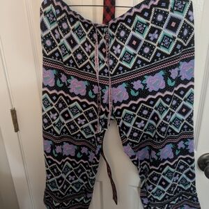 Colorful Geometric Patterned Pants